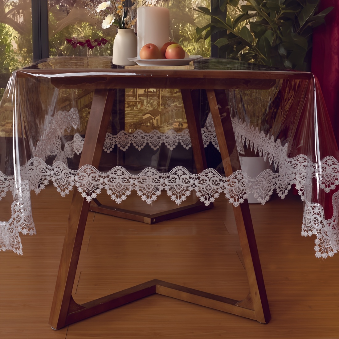 transparente esstischabdeckung