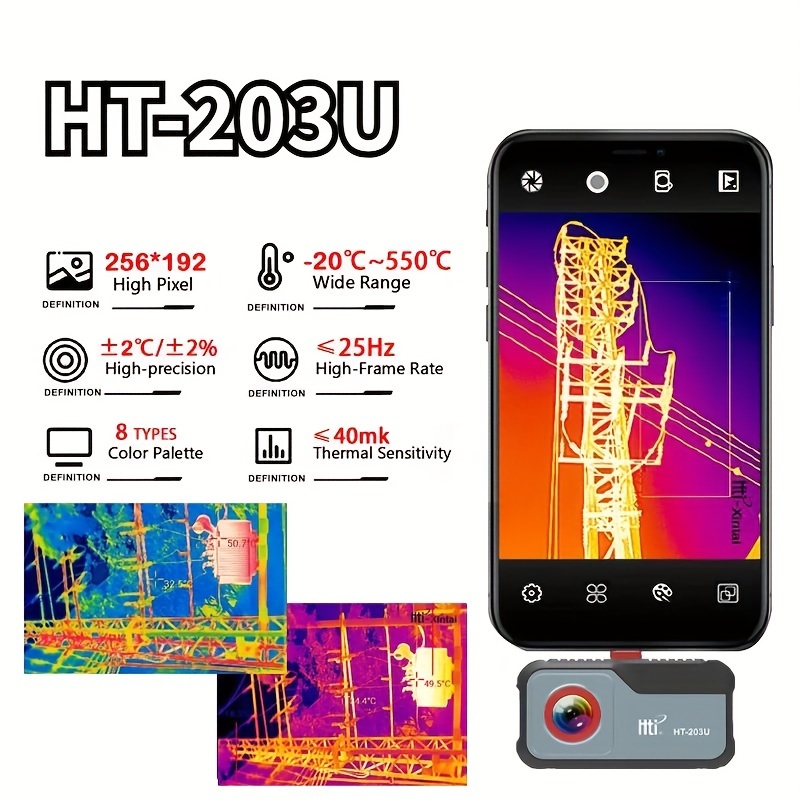 256x192 pixels thermal imaging thermal mobile phone thermal Temu