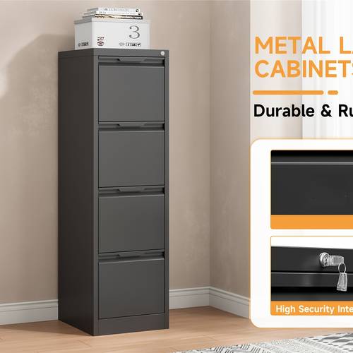 4 drawer file cabinet metal vertical file cabinets with lock for home office locking file cabinet hanging files for a4 legal letter