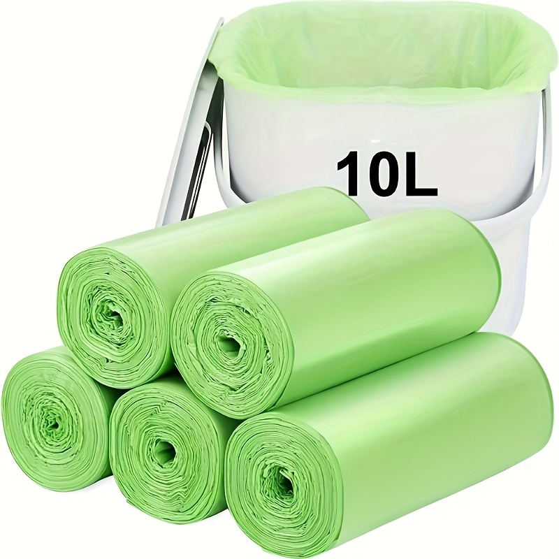 

5 rouleaux de sacs poubelle, 17.72x19.69 pouces, en plastique, polyvalents, utilisés pour , , , , , l'extérieur, de bain, utilisation professionnelle, jetables