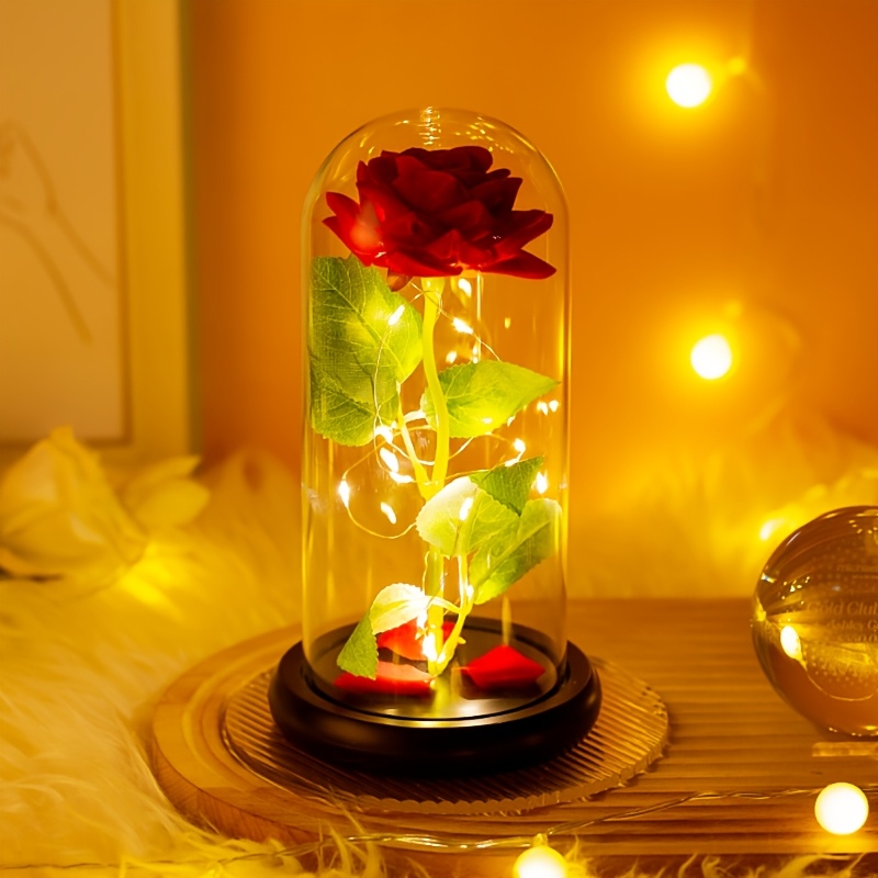 Magical Rose Eternal Artificial Flower Chandelier with Lights