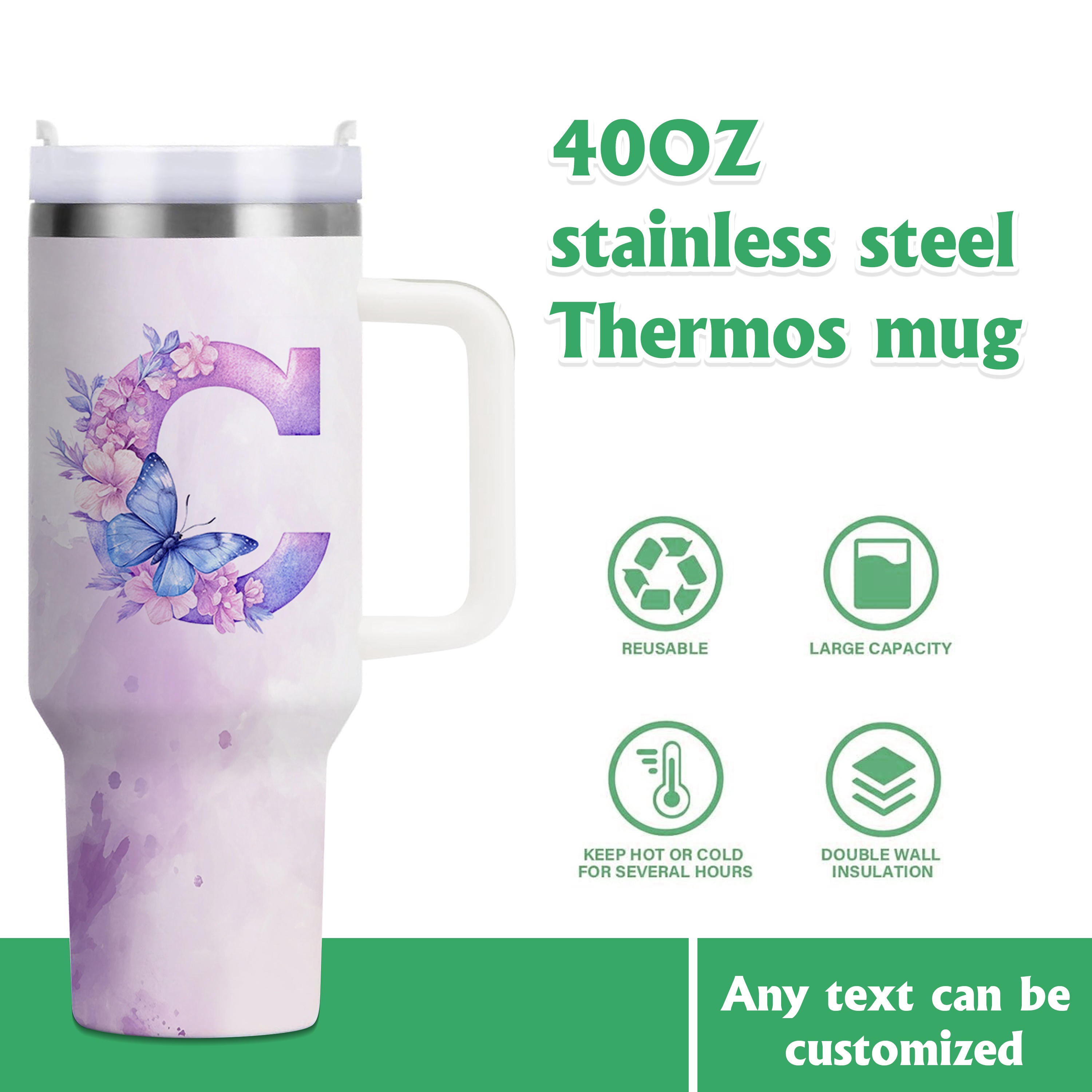 Customizable Stainless Steel Water Bottle