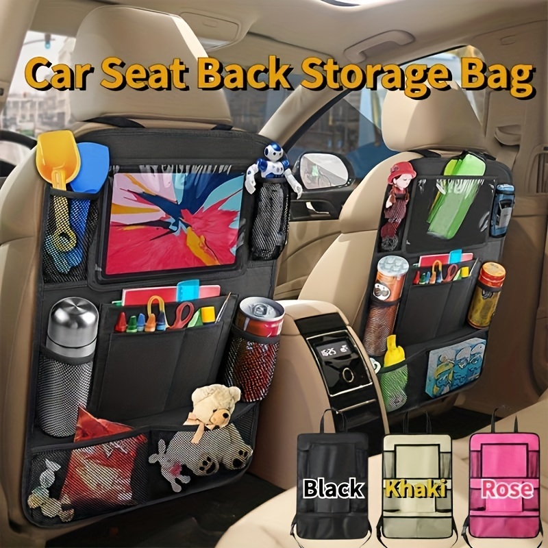 multifunctional back seat storage bag pouch organizer car backseat organizer with multiple pockets details 0