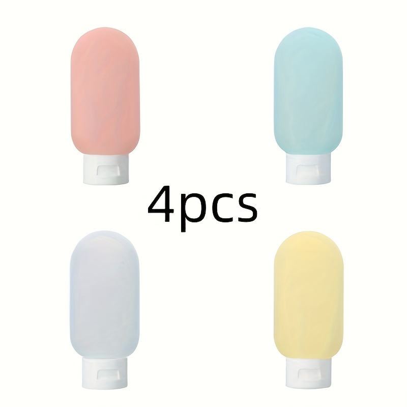 TEMU Portable Skincare Dispensing Bottles, Tubular Squeeze Bottles, Lotions, Hand Creams, Shower Gel Travel Storage Bottles, Soft And Flexible