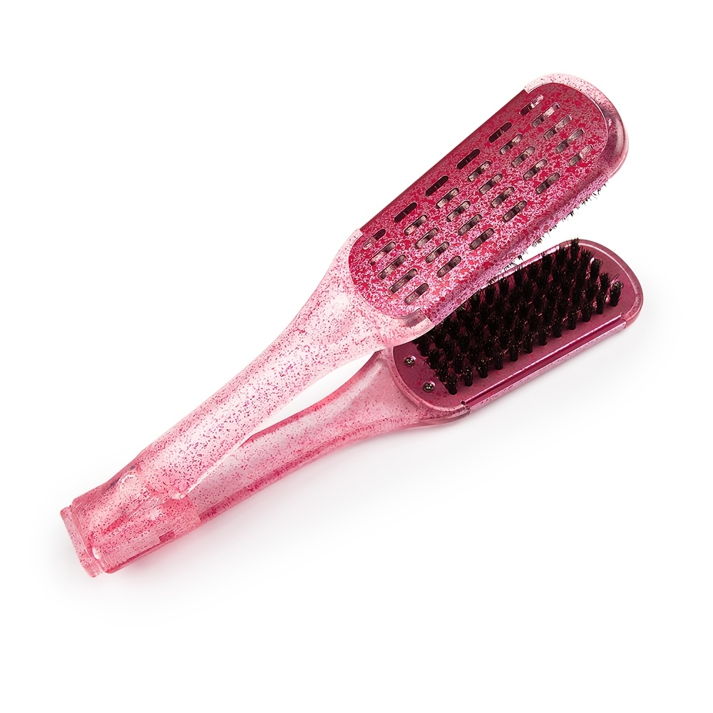 TEMU V-shaped Clip Comb, Straightening And Curling Hair Straightening Comb, Detangling Styling Comb, Hair Straightening Plate Comb, Hairdressing Comb