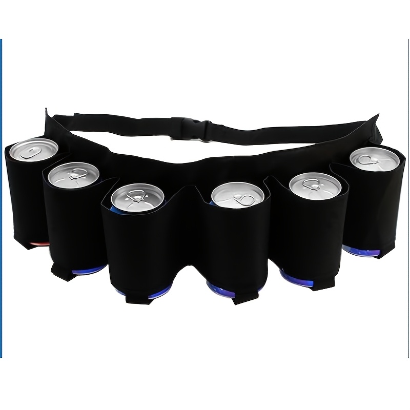 TEMU Drink Storage Fanny Pack Restaurant Bar Beer Belt Multi-functional Outdoor Portable Sports Trendy Party Drink Waist Bag 6-