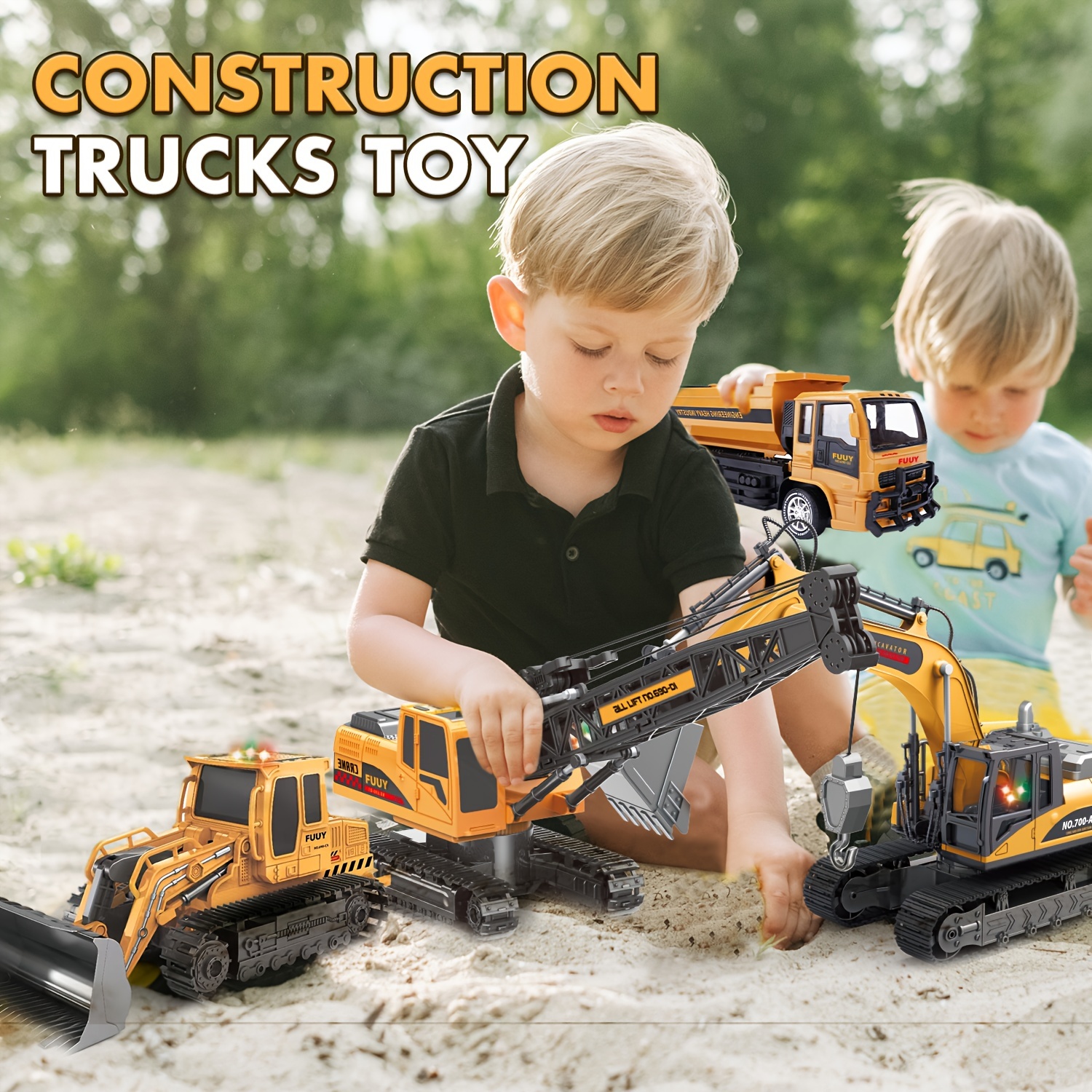 

Crane Toy Truck Children's Building Crane Truck Various Props And Buttons Toy Crane Truck Suitable For Children Aged 3 And Above Toy With 2 Batteries