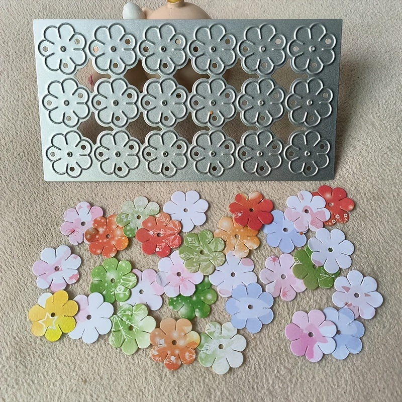 

Floral Metal Cutting Die For Diy Scrapbooking, Card Making & Photo Album Crafts - Silvery