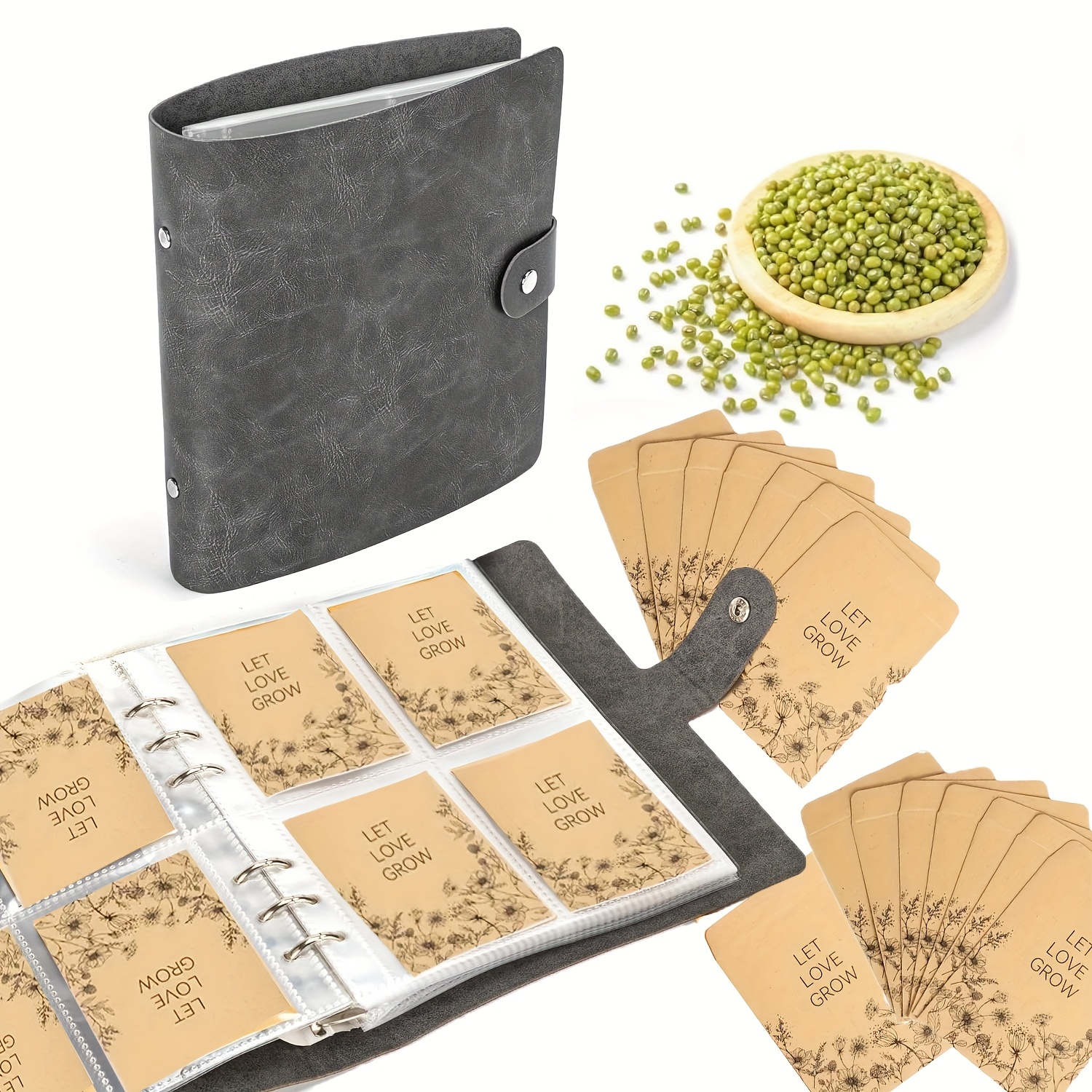 1 Set Of Seed Storage Envelopes, Self Sealing Seed Storage Box, Seed Storage Box, Garden Seed Storage Container, Envelope Storage Box, Seed Collection Template, Seed Storage Organizer, Binder