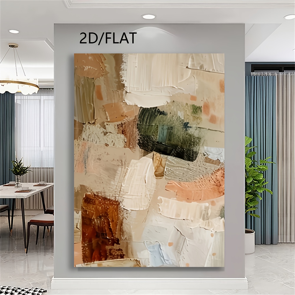 TEMU 2d/flat 100% Hand-painted Pure Oil Painting Art: Grapefruit And Pear In - Style, Three-dimensional Texture Wall Hanging For Living Room