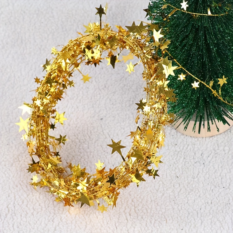 Image of 1pc, 5m Christmas Tree Decoration Christmas Accessories Colorful Strip Shaped At Will Home Decoration Festival Party Halloween Decorations