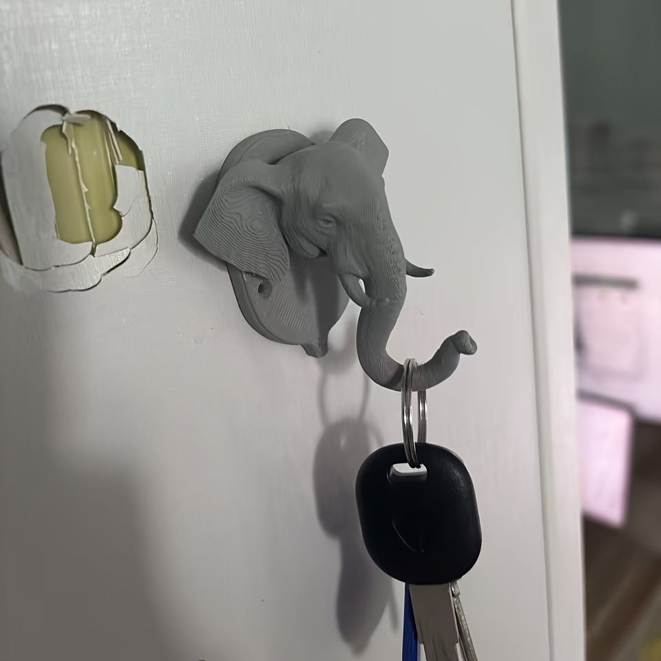 TEMU Creative Elephant Hooks Bathroom Bath Ball Hooks Living Room Wallmounted Hooks Utility Hooks