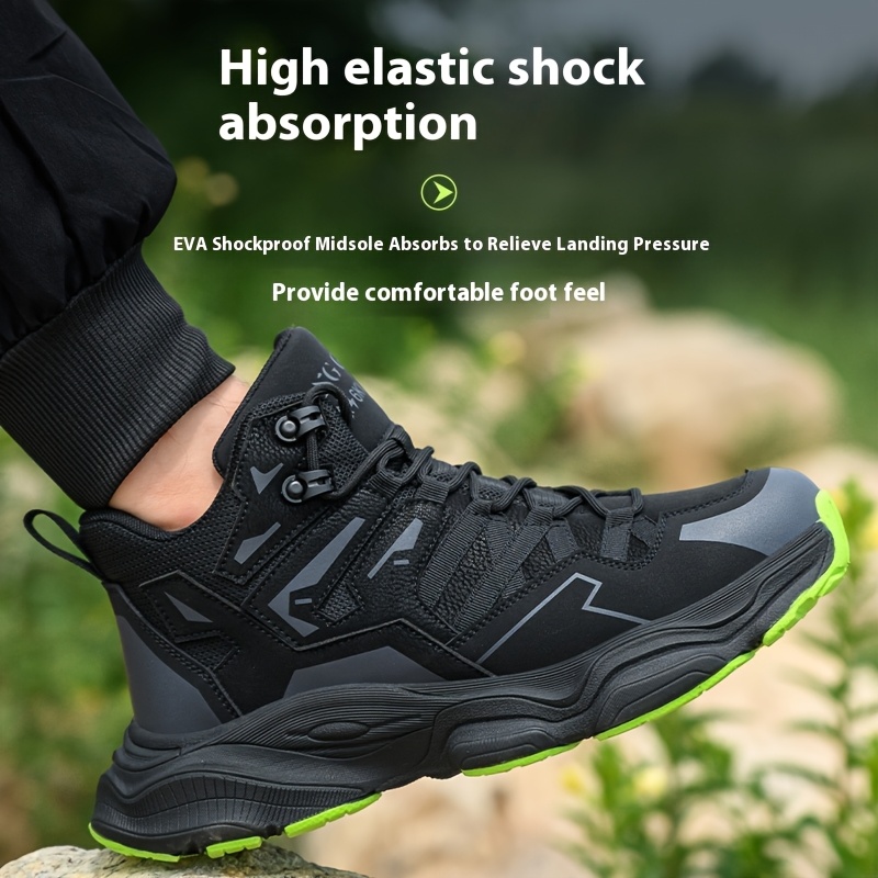 *'s Heavy-Duty Safety Work Boots Anti-Puncture, Slip-Resistant Rubber  Sole Industrial Hiking Shoes for Construction, Wareho