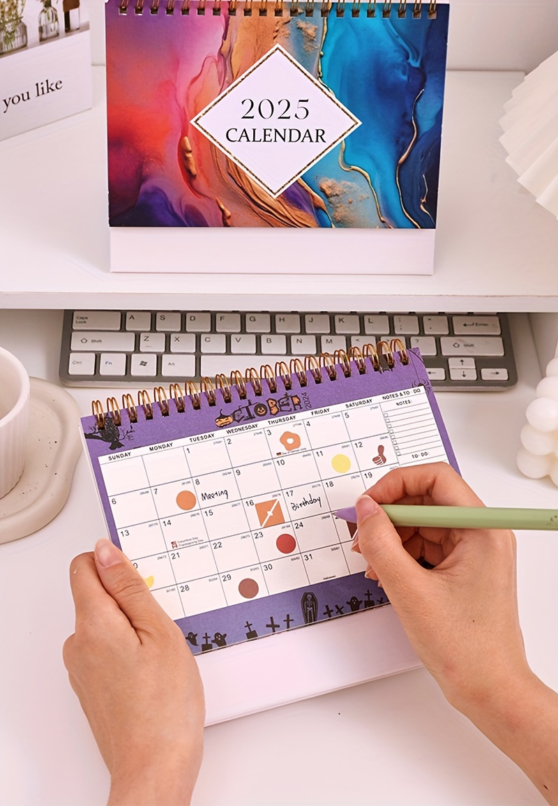 2024 2025 Daily Desk Calendar Memo Display English July 2024 Temu