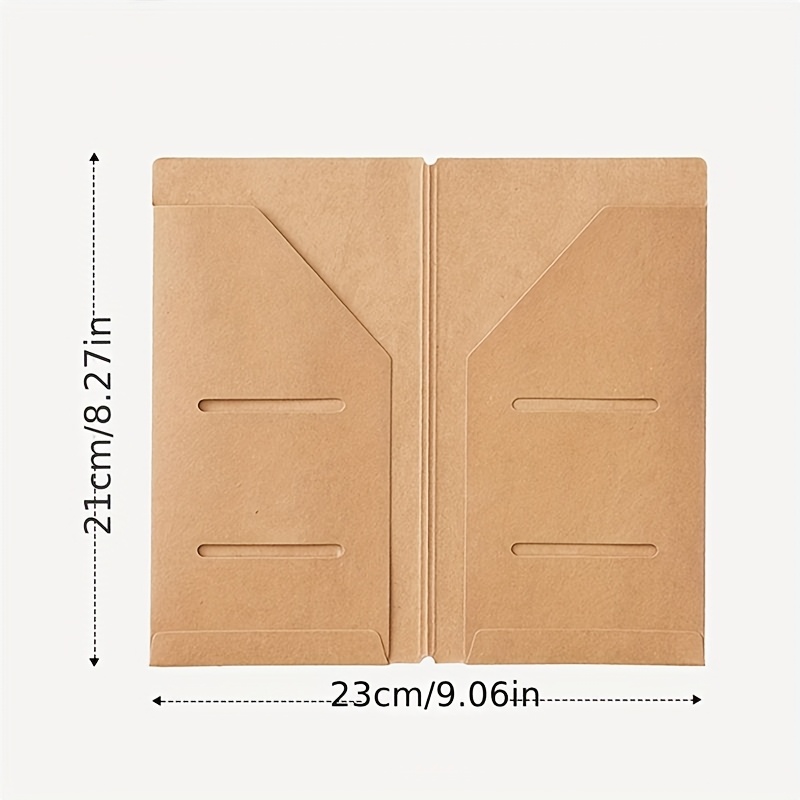 * Retro Envelope Storage - 1pc * Paper Envelope Ticket Card Holder Bag for * Travelers Notebook Diary Refills and Retro Planner Accessories, Travel * Paper Passport Clip Set