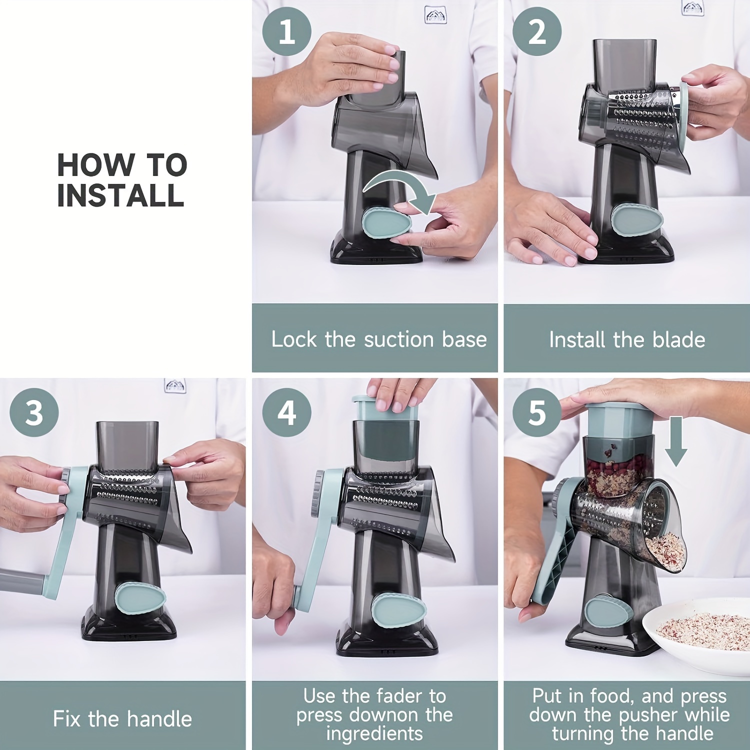 Multifunctional Hand-Cranked Vegetable Cutter