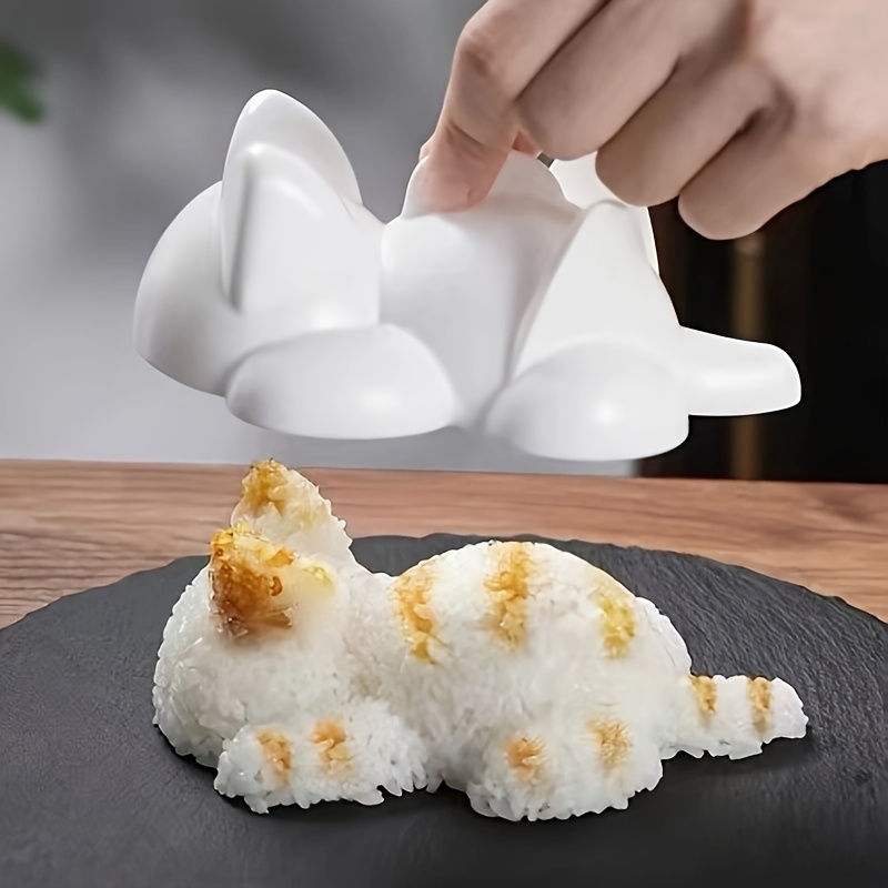 

1pc Whimsycat -shaped Sushi Mold, Plastic Japanese Rice Mold For Diy Sushi Making, Gadget For Culinary Enthusiasts