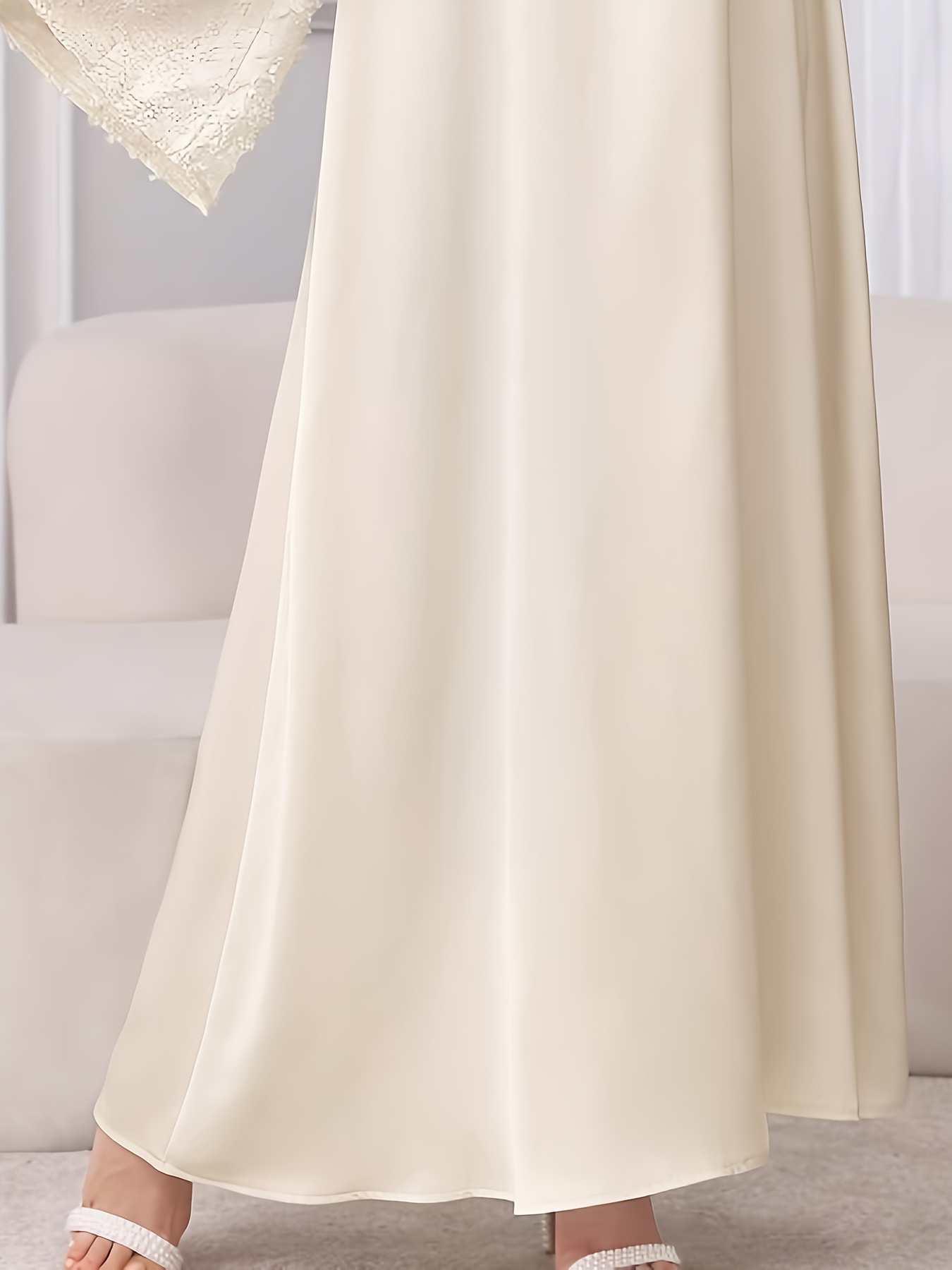 chinese dress ladies Long Sleeve Empire Waist Maxi Dress