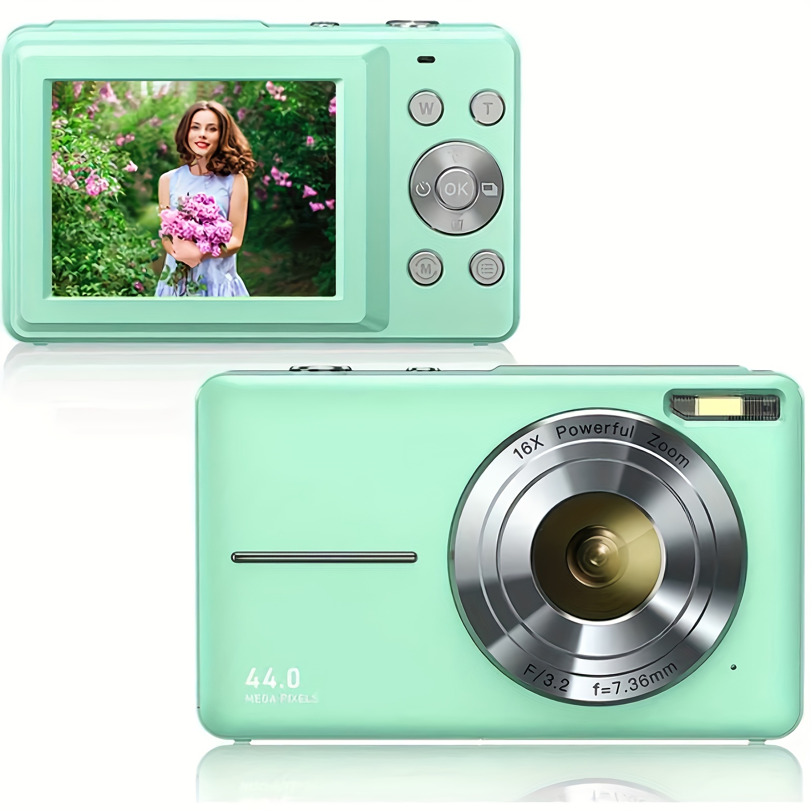 Digital Camera, Kids Camera with 32GB Card FHD sold 1080P 44MP Vlogging LCD Screen 16