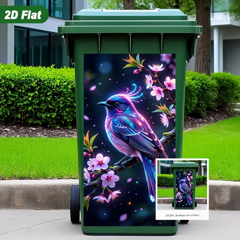 품목 사진 2d 평면 프린팅   스티커 1개 37×82cm, 꽃가지 위에 앉은 몽환적이고   새 여성 디자인, 주방   장식용 자체 접착식 벽 데칼 벽지,  , 벽, 집 장식에 적합, 떼고 붙이는, diy 애호가, 인테리어 디자인, 2d 평면