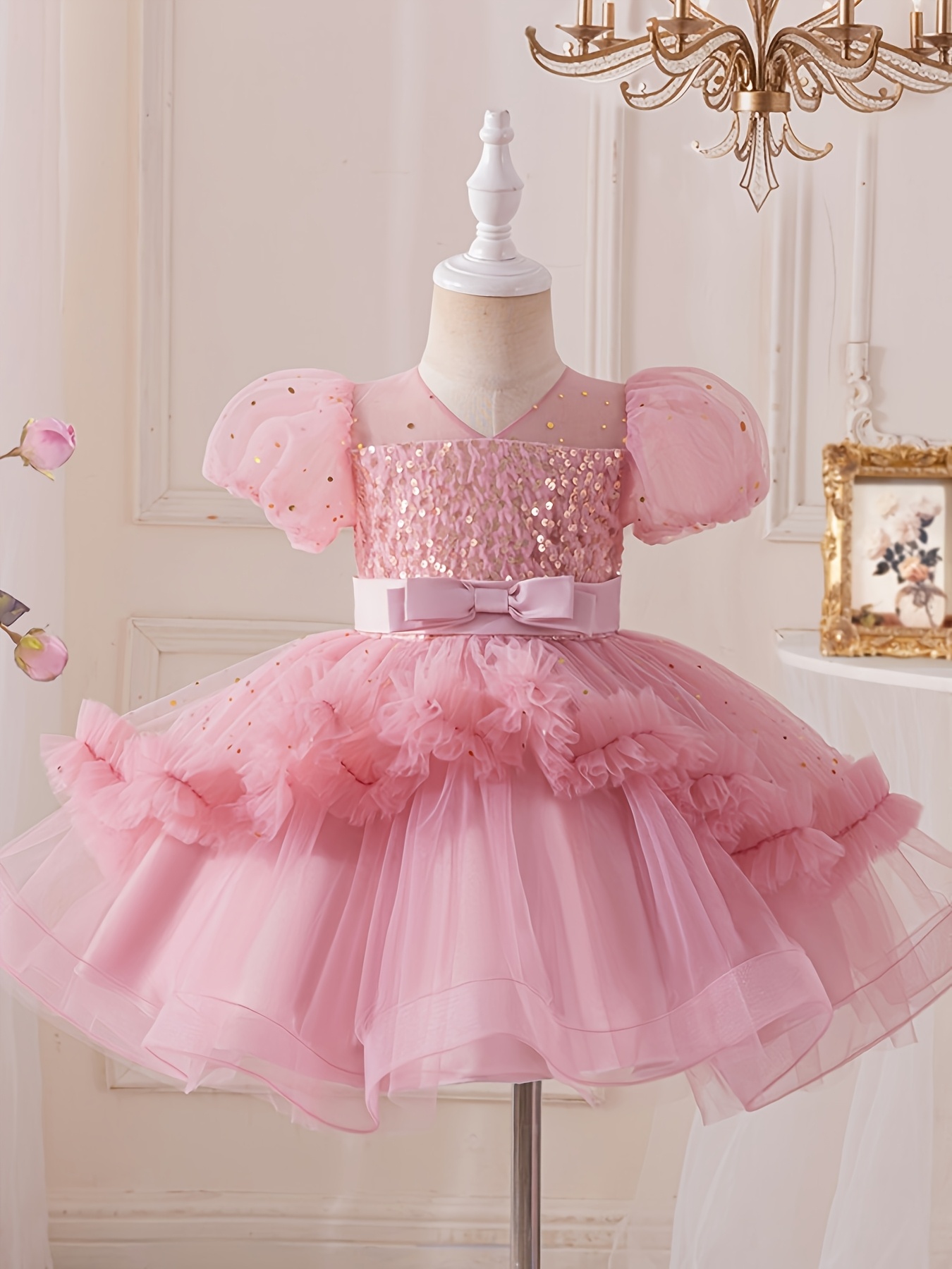 2025 princess birthday dress toddler evening gown - Temu Oman