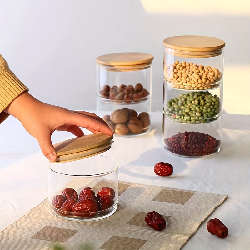 

-layer Combination Cover Household Food Snacks And Grains Food Storage And Storage Sealed Jar