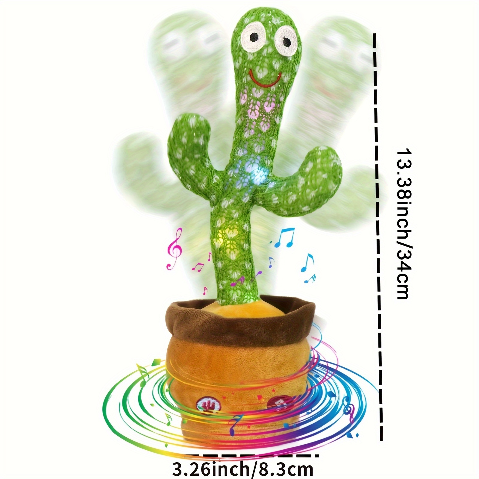 Talking Cactus Toy Dancing Cactus Baby Toy With Lighting - Temu Spain