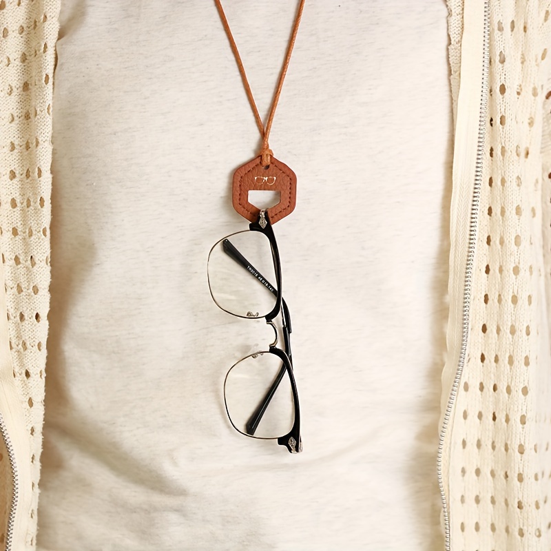 

Portable Fashion Hanging Neck Glasses Hanging Rope Glasses Storage Marine Disaster Glasses Frame