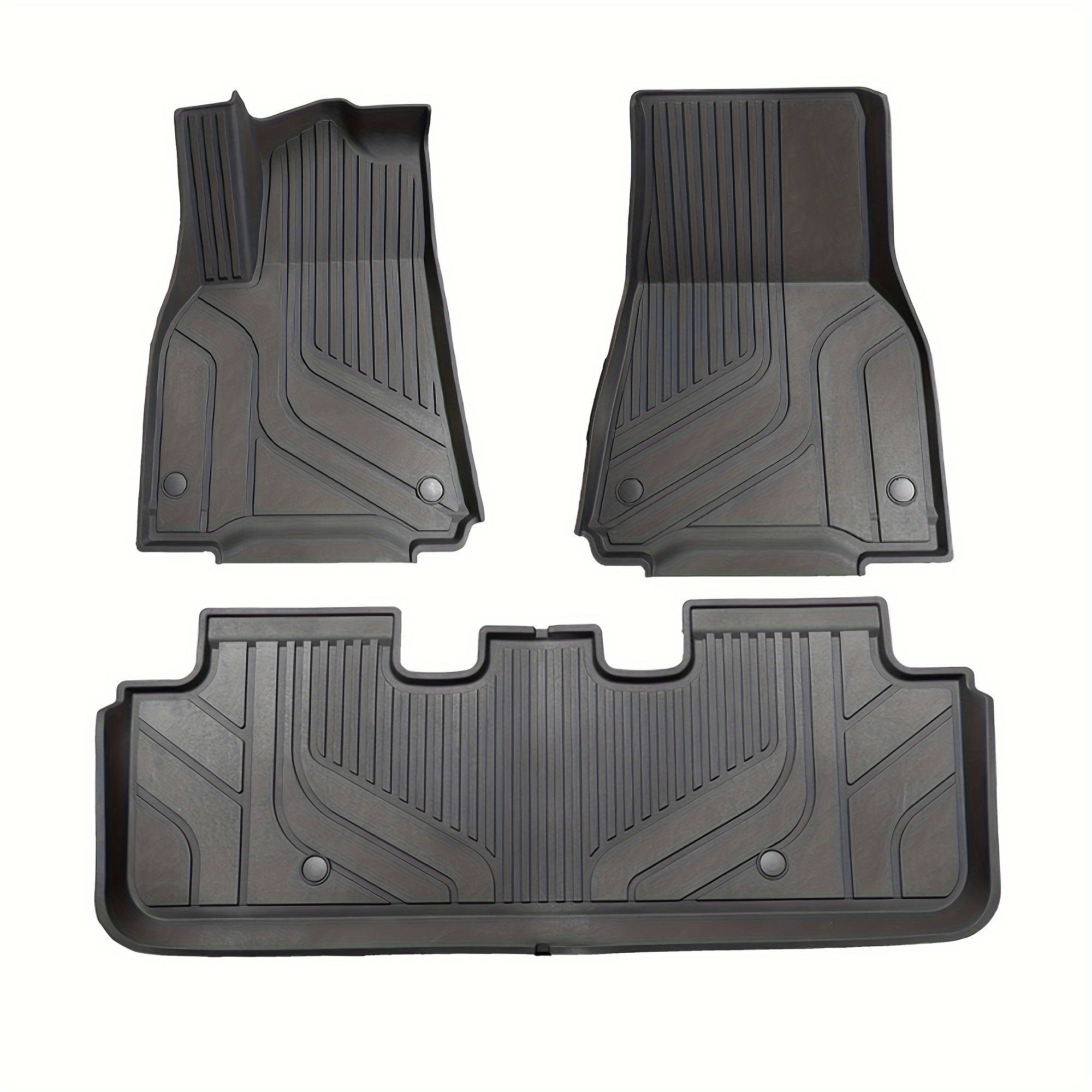 TEMU 3pcs For 2020-2024, Front And Rear Floor Mats And Trunk Mat, Made Of Tpe Material, Protection, Designed For 5 Seats