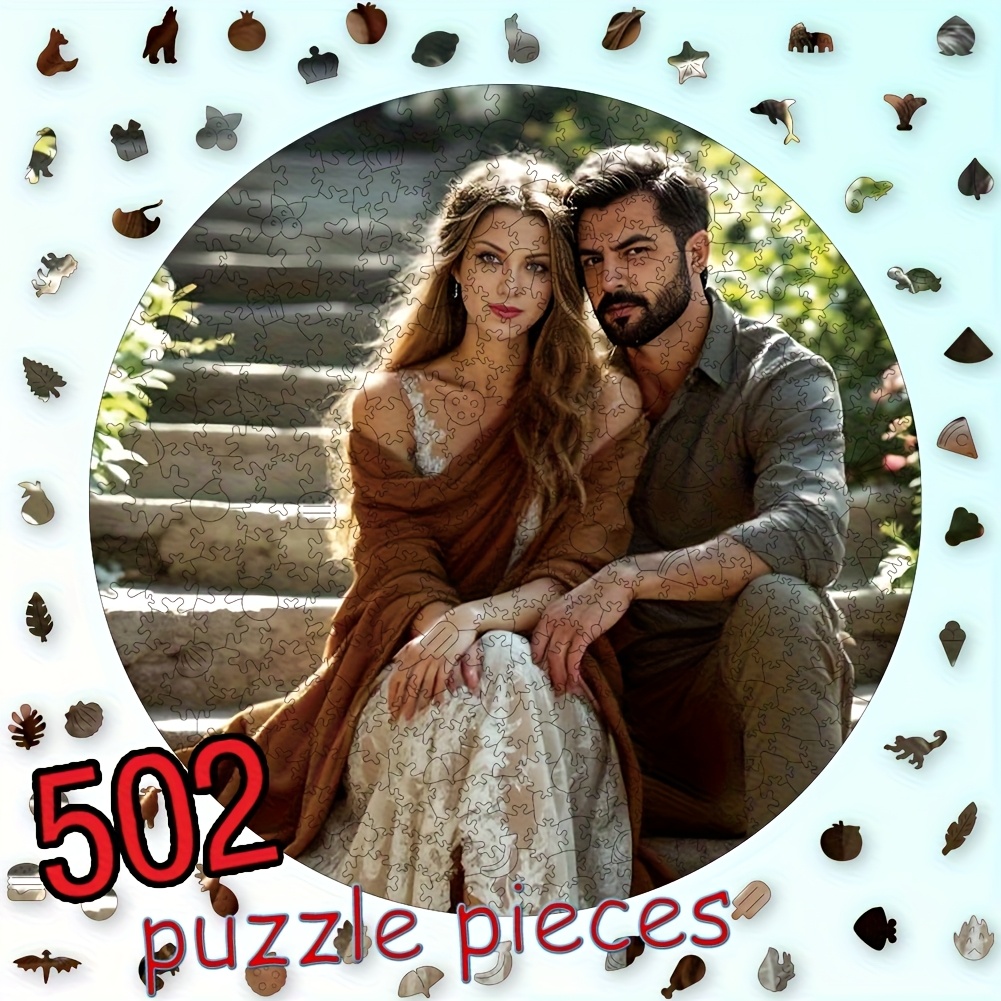Custom 502pcs Round Wooden Puzzle, Personalised