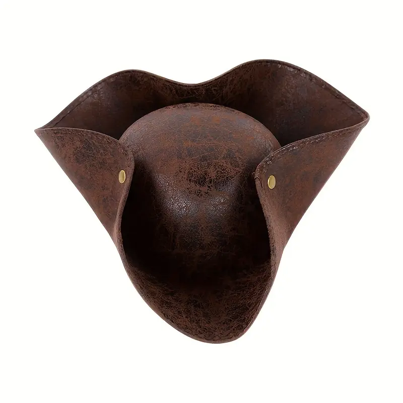 hat for adults faux leather costume accessory for birthday halloween themed parties hand washable electricity free featherless role playing prop cosplay gear details 10
