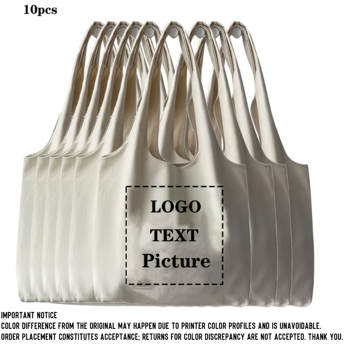 TEMU 1/2/5/10pcs Photo Shoulder Bags - Personalized Photo Suitable For , Events, Travel & Commuting - Unisex / Bags With Your Own Picture Designs,