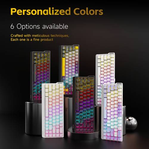 nk68v2 mechanical keyboard compact layout wrist rest rgb lighting integrated molded keycaps for gaming and office use