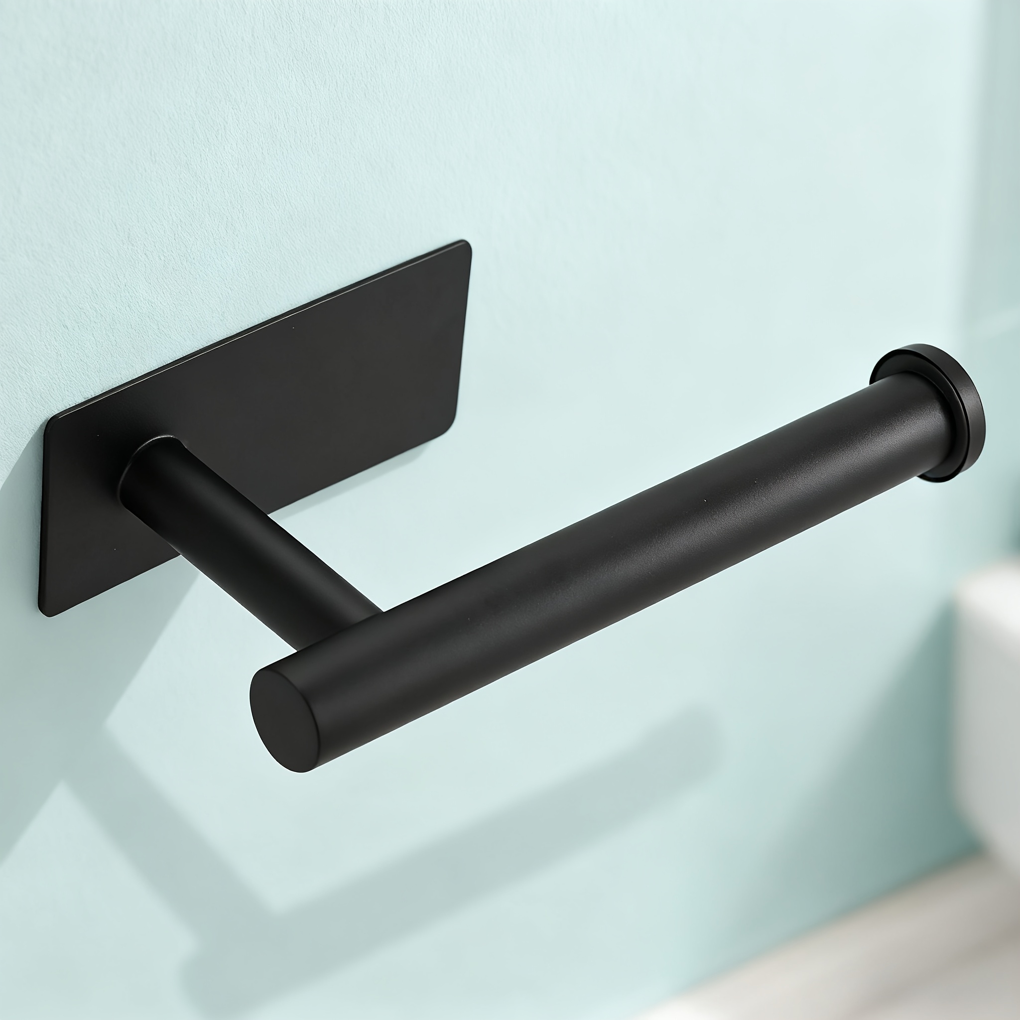 Image of No-drill Stainless Steel Toilet Paper Holder, Wall-mounted Bathroom Tissue Holder, Specifically For Bathroom And Toilet Use, Durable And , Bathroom Additions, Storage And Organization