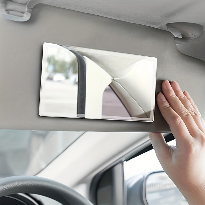 

Fit Stainless Sun Visor Makeup Mirror - Rectangular, Flat Lens