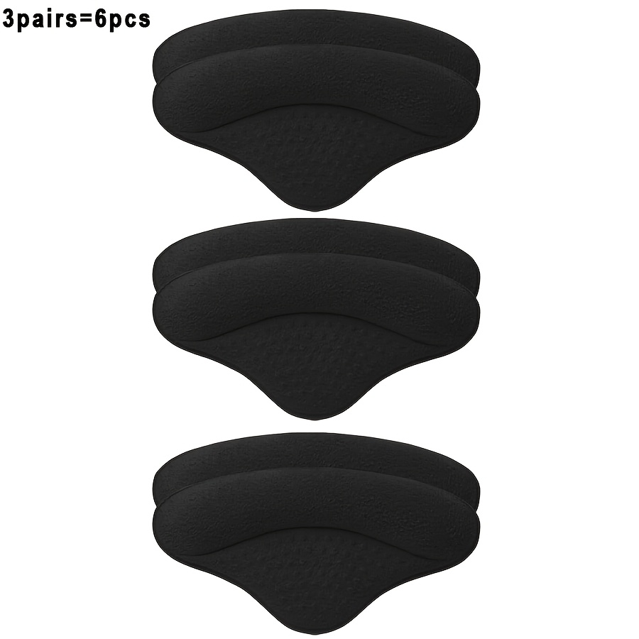 TEMU 3 /6 piezas de almohadillas para talón, agarres y forros para zapatos holgados, almohadillas acolchadas y plantillas para talón para zapatos