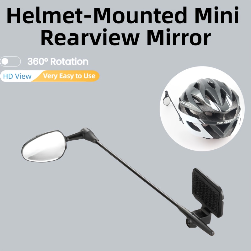 360 Adjustable Bike Helmet Mirror - Lightweight ABS Wide-Angle Oval Convex Lens for * Rear Visibility, Fit for Cycling, Mountain & Ebikes (Black) - Safety Cycling Gear & Gift, Bike Mirror * Durable ... 360 Adjustable Bike Helmet Mirror - Lightweight ABS Wide-Angle Oval Convex Lens for * Rear Visibility, Fit for Cycling, Mountain & Ebikes (Black) - Safety Cycling Gear & Gift, Bike Mirror * Durable ...