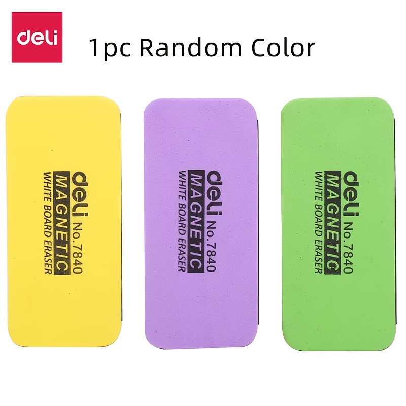TEMU DELI Gomme magnétique pour blanc, nettoyant pour noir à forte , essuie-poussière poussière pour salle de classe, bureau, maison et fournitures
