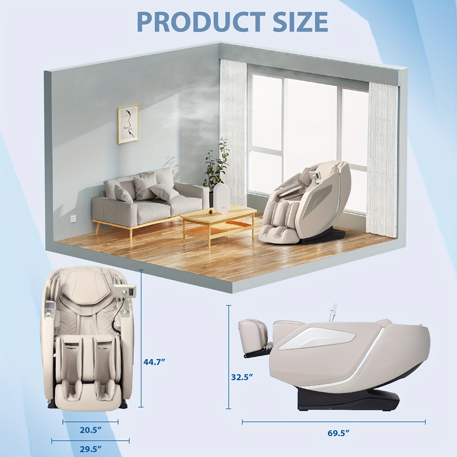4d full body massage chair zero gravity massage recliner sl track with heat 15 massage   Product details 4