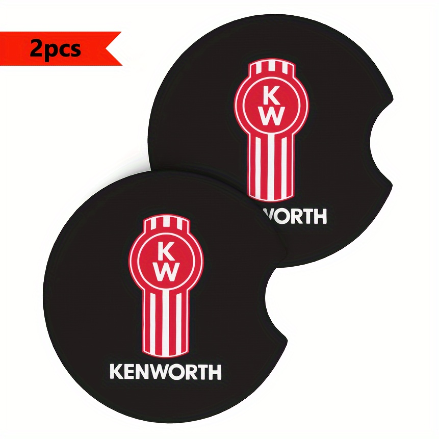 

2pcs For Truck Absorbent Car Cup Holder Coasters - Rubber, Hand Washable, Home & Vehicle Decor