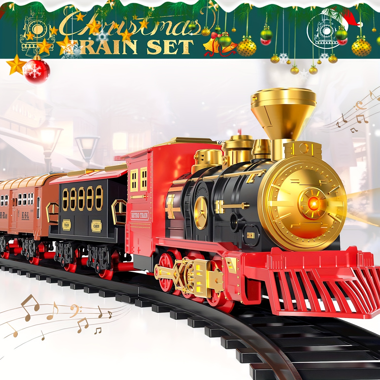 Deluxe christmas train set online