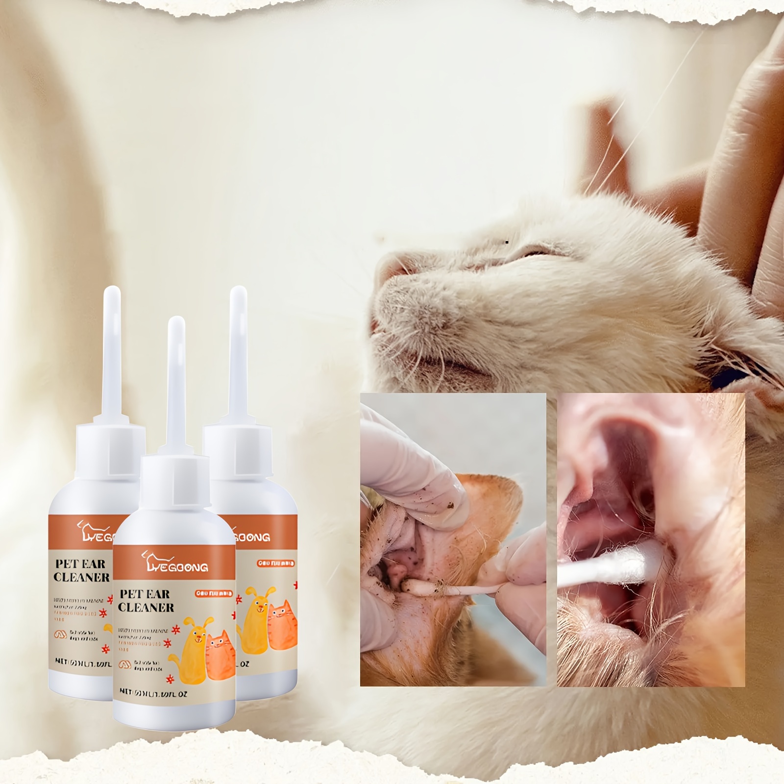 

Pet Ear , Itchy , Pet Ear For And - Ear Cleaning And Removal Safe And