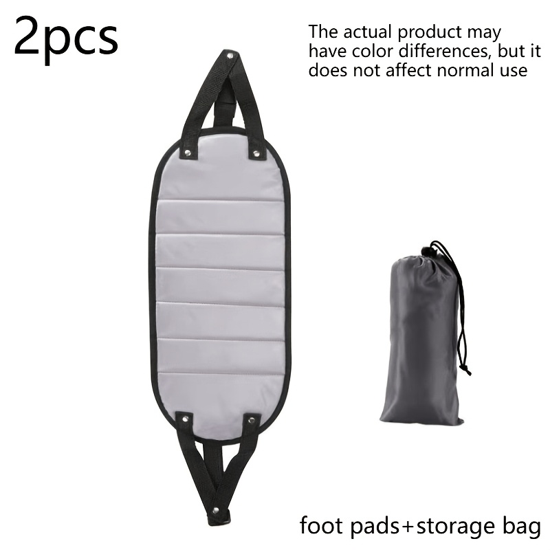 TEMU Lot de 2 (1 tapis de pied + 1 sac de rangement) Accessoires de rangement multifonctionnels pour chaussures de voyage, Tapis de pied pour bureau