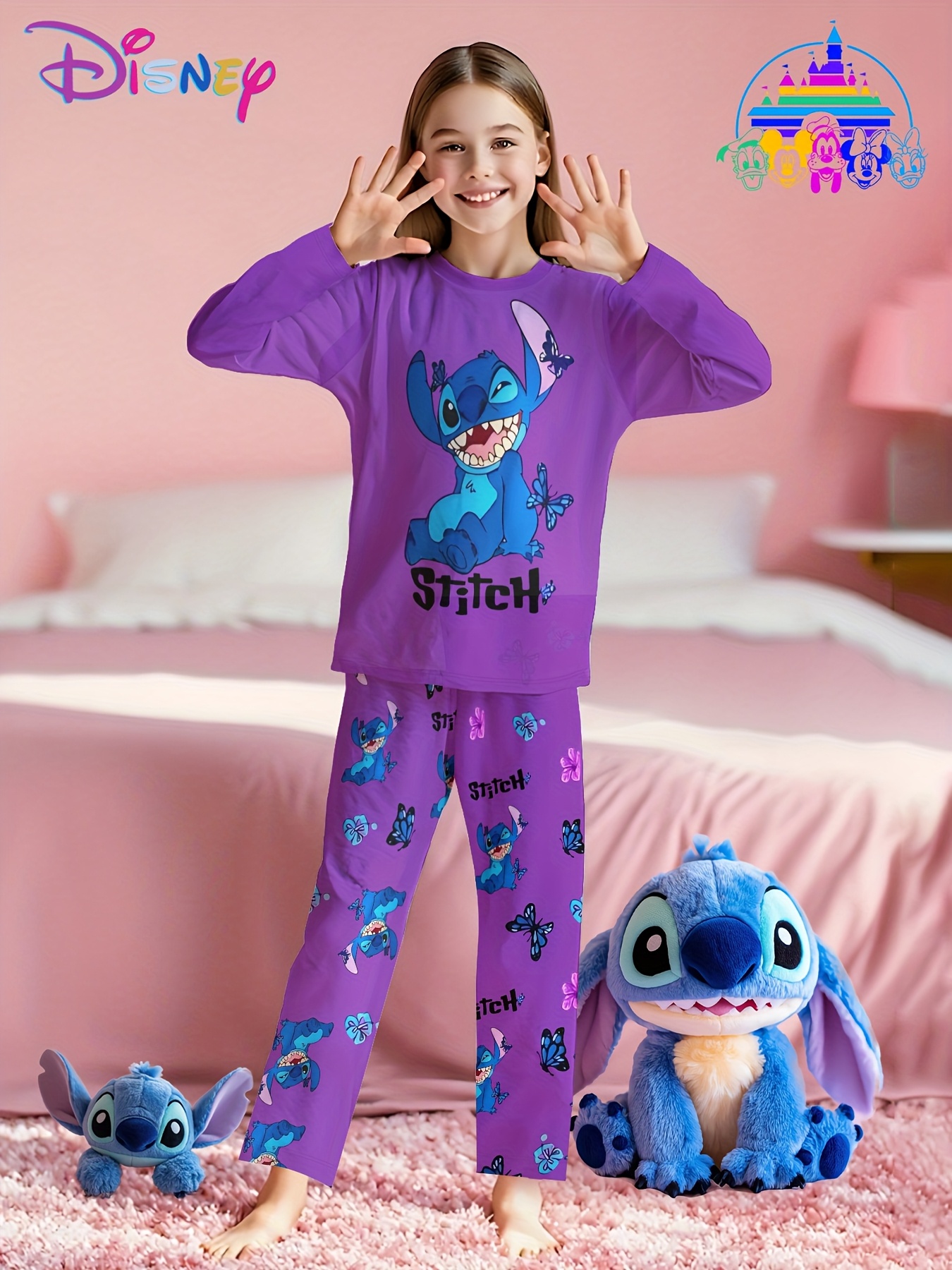 conjunto pijama niñas diversión mariposas Temu Ecuador