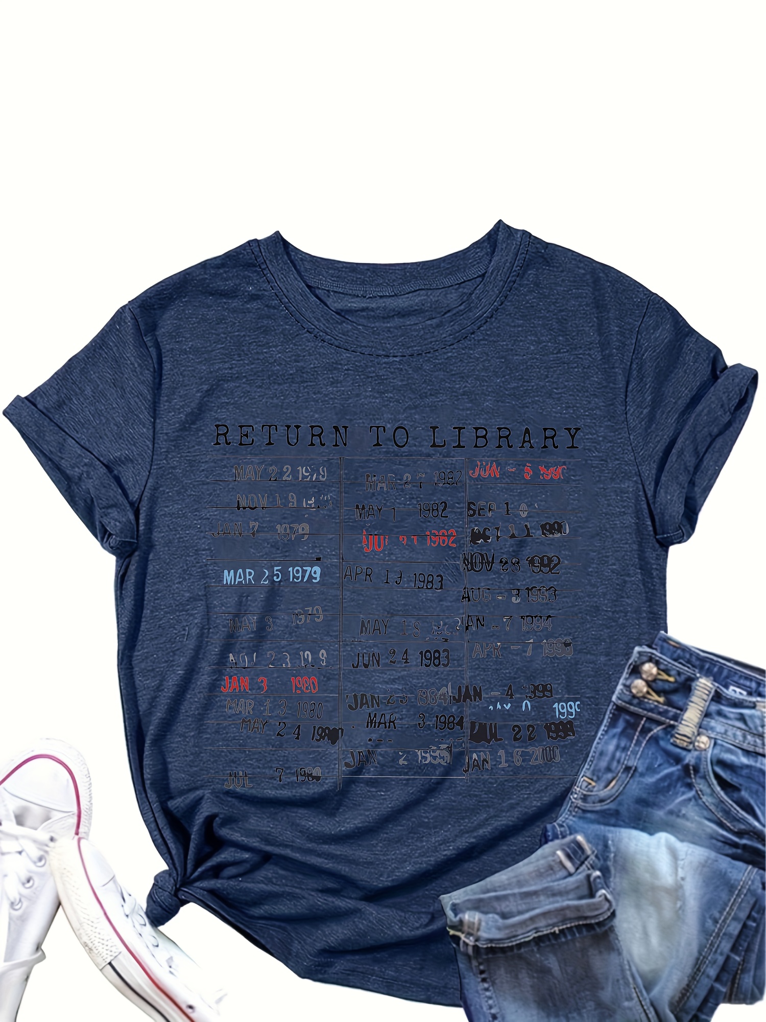 food chain magnate card sleeves Library Card Due Date Short Sleeve T-Shirt, Library Card Shirt, Book L –  Voila Print Inc main image 0