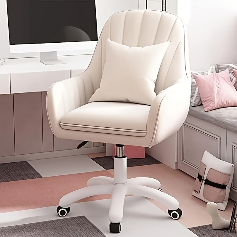 

Home Office Chair Computer Chair With Mid-back Upholstered Modern Tufted Computer Task Chair Swivel Height Adjustable Velvet Accent Chair