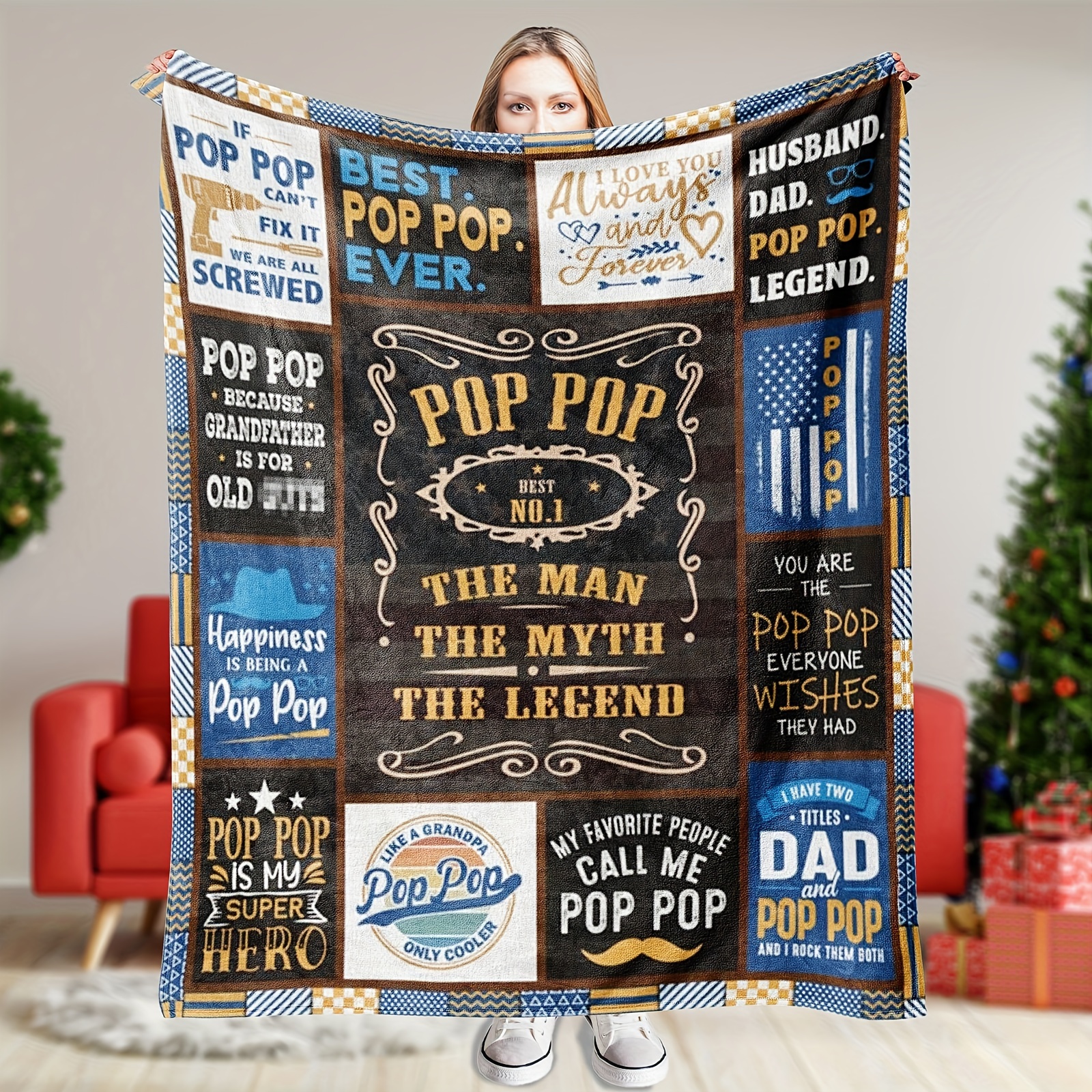 

Father's Day Gifts, Throw Blanket 60x80 Inch, Pop Gifts For , Best , Birthday Gifts