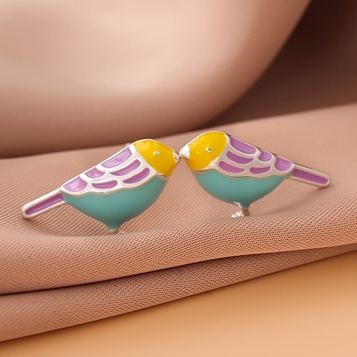 Pair Of Cute Birds Stud Earrings Women's Holiday Birthday Date Party Vacation Daily Additions