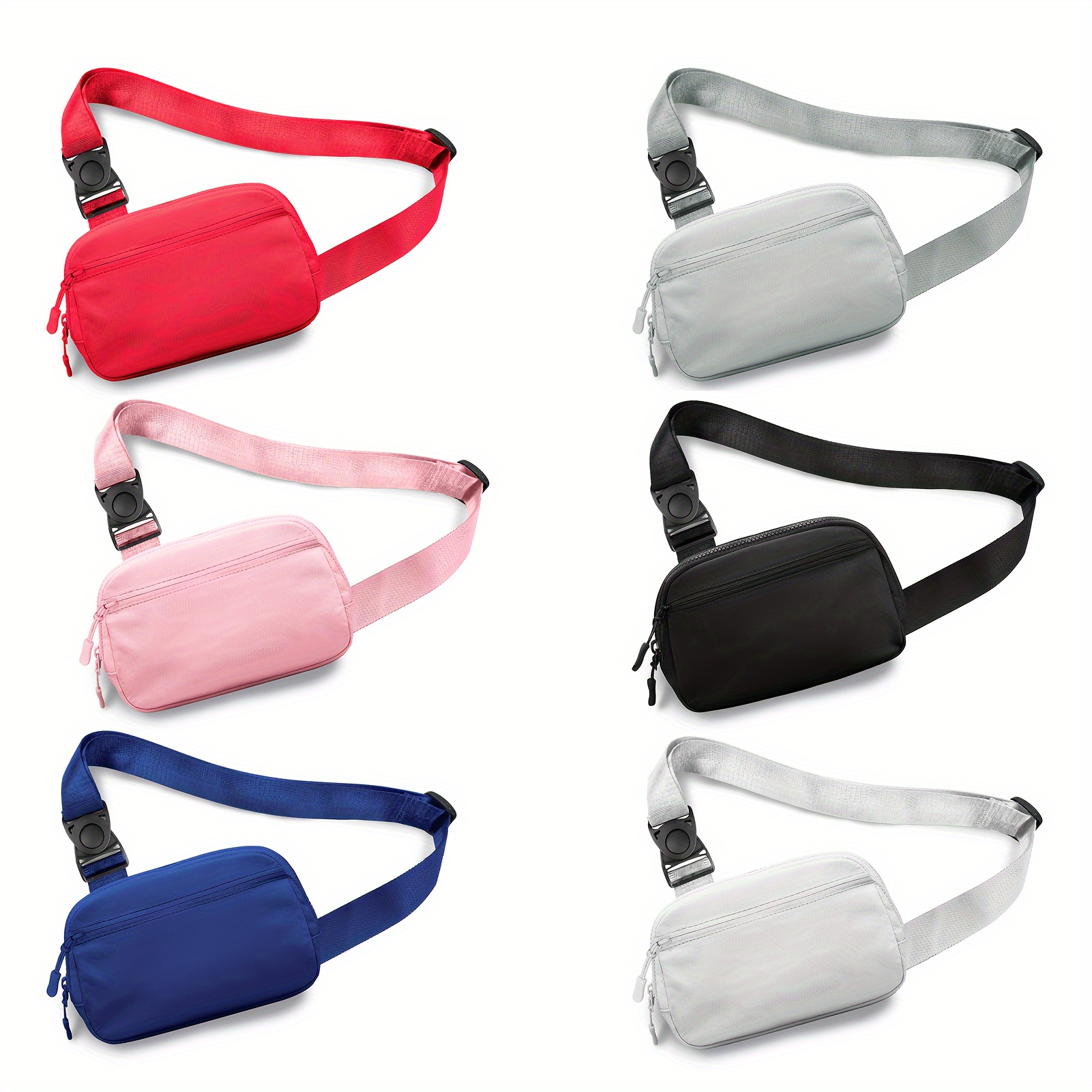 

Mini Crossbody Bag With Adjustable Shoulder Strap 1l Small Belt Bag For Fitness, Running, Traveling And Hiking Black