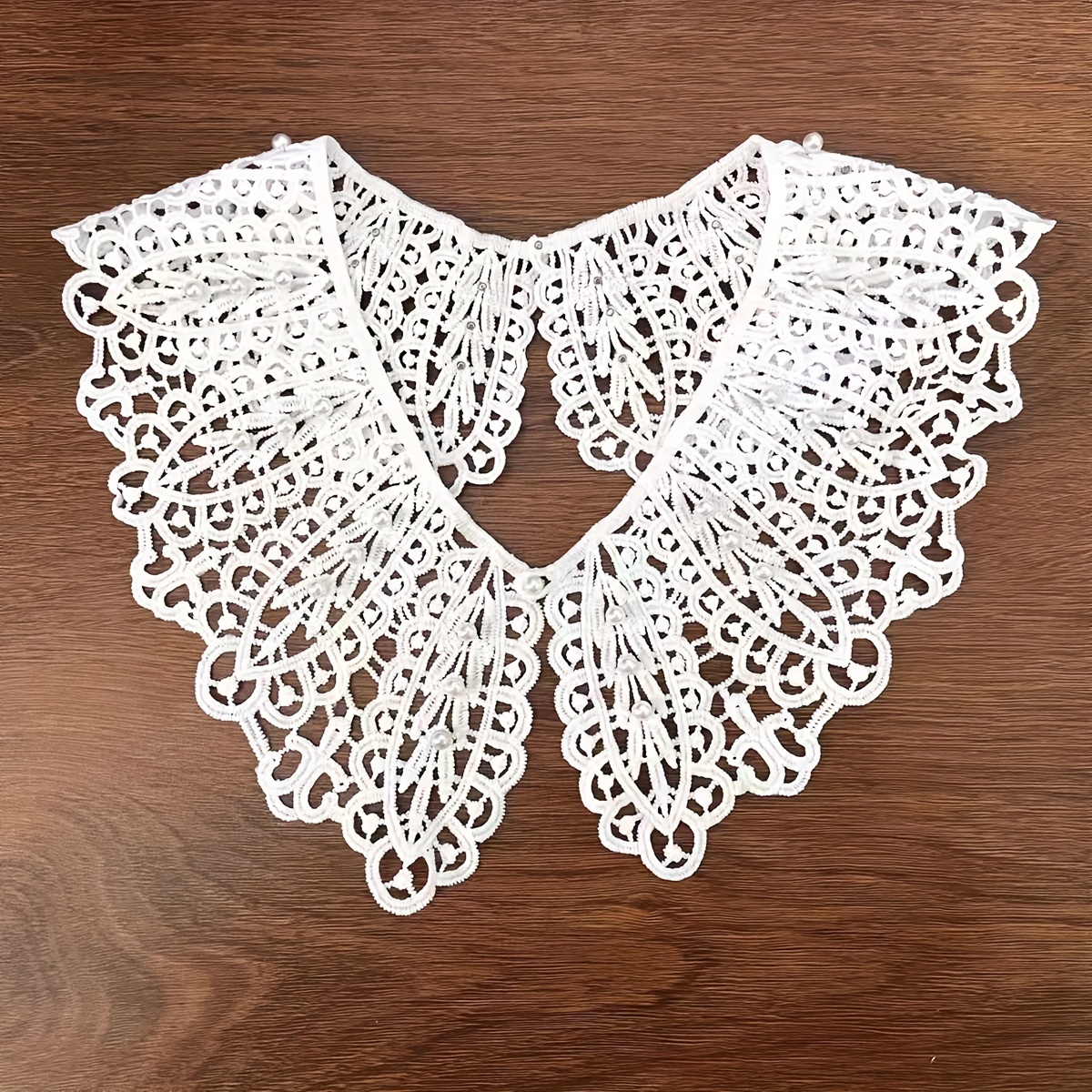 

1pc Col en , Feuille, Garniture de Col de Chemise, Col en Ajourée la , le , , l'Artisanat